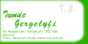 tunde gergelyfi business card